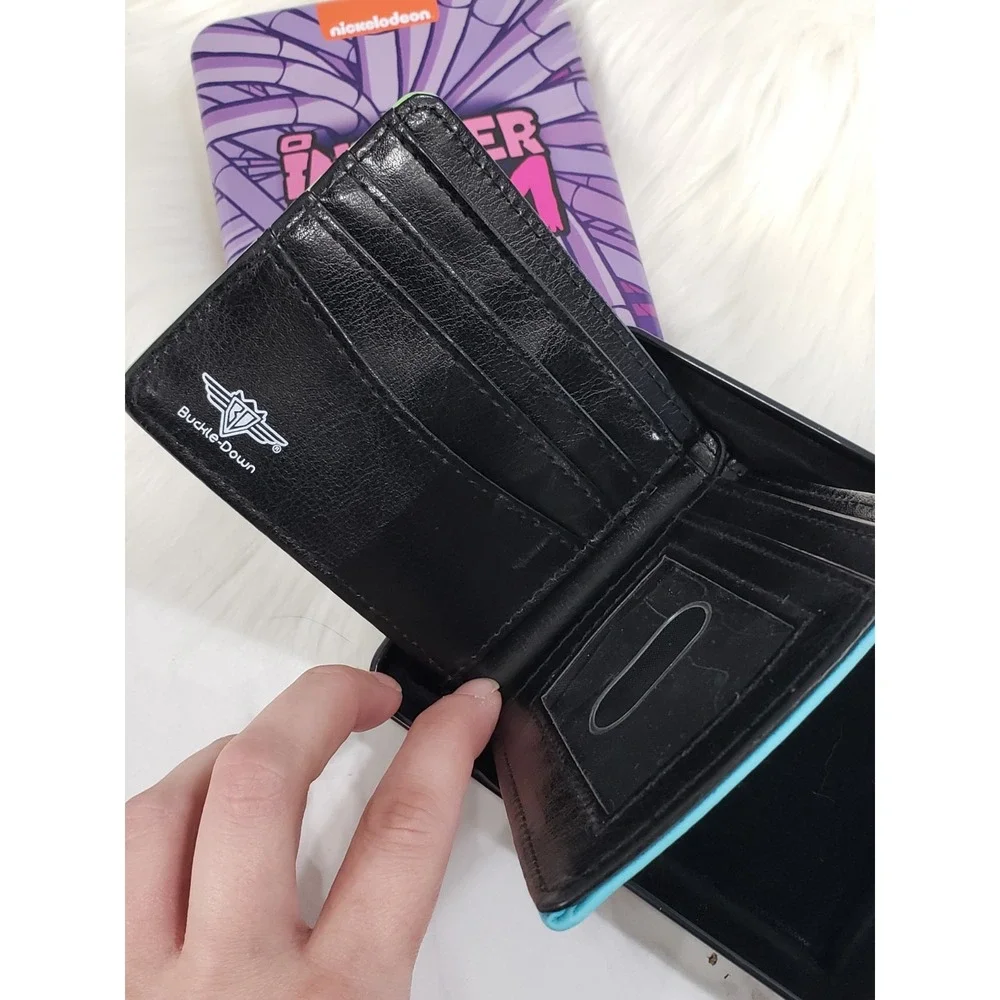 NEW NICKELODEON INVADER ZIM BI-FOLD WALLET & METAL‎ TIN CASE STORAGE BOX